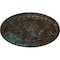 Ekena Millwork Tristan Ceiling Medallion (Fits Canopies up to 6 1/4"), 32 3/8"OD x 3 1/2"P, Bronze Blue Patina CM32TNBBS - alternate 2